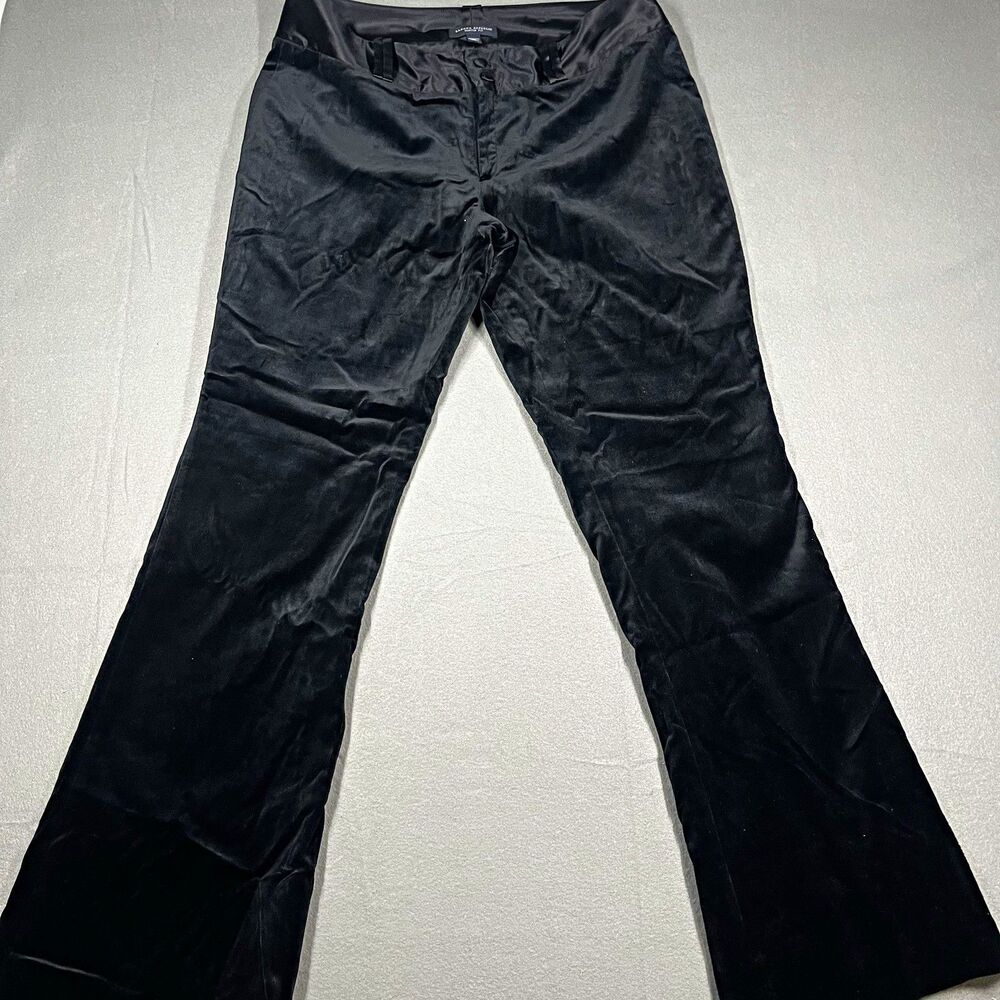Banana Republic Women’s Black Stretch Lined Flat Front Dress Pants Size 14